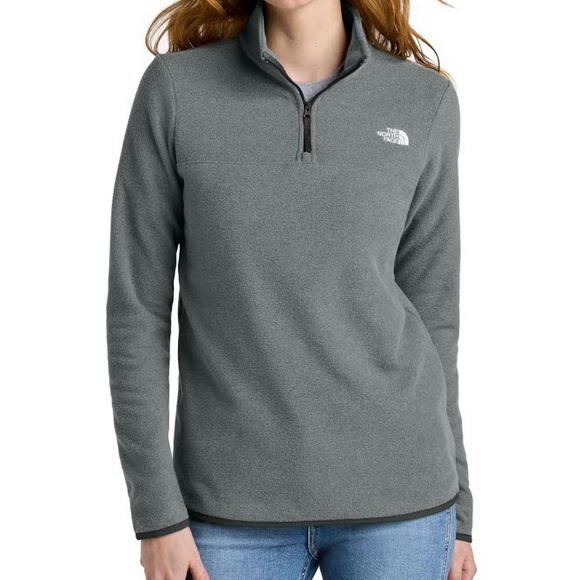 The North Face Women’s Gray Fleece Zip up - Picture 3 of 3